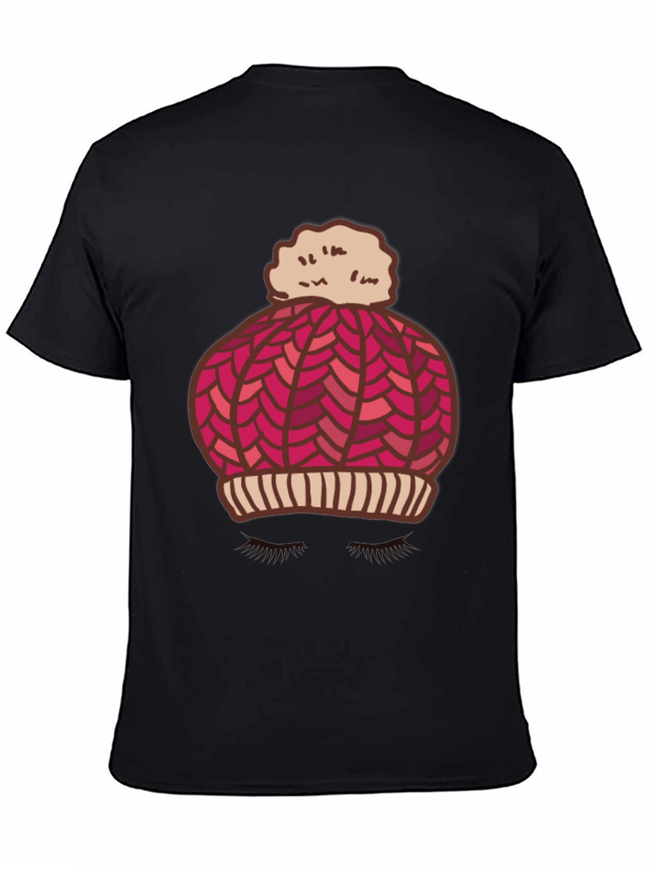 Whimsical Winter Hat Graphic Tee - Stylish and Fun