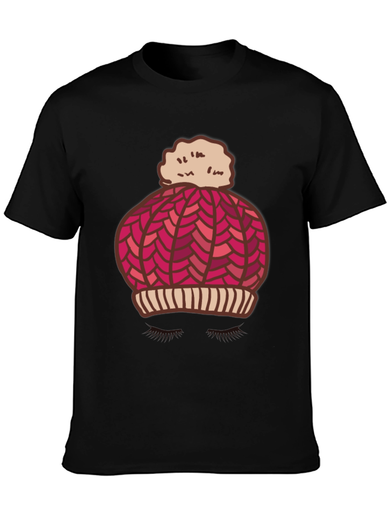 Whimsical Winter Hat Graphic Tee - Stylish and Fun