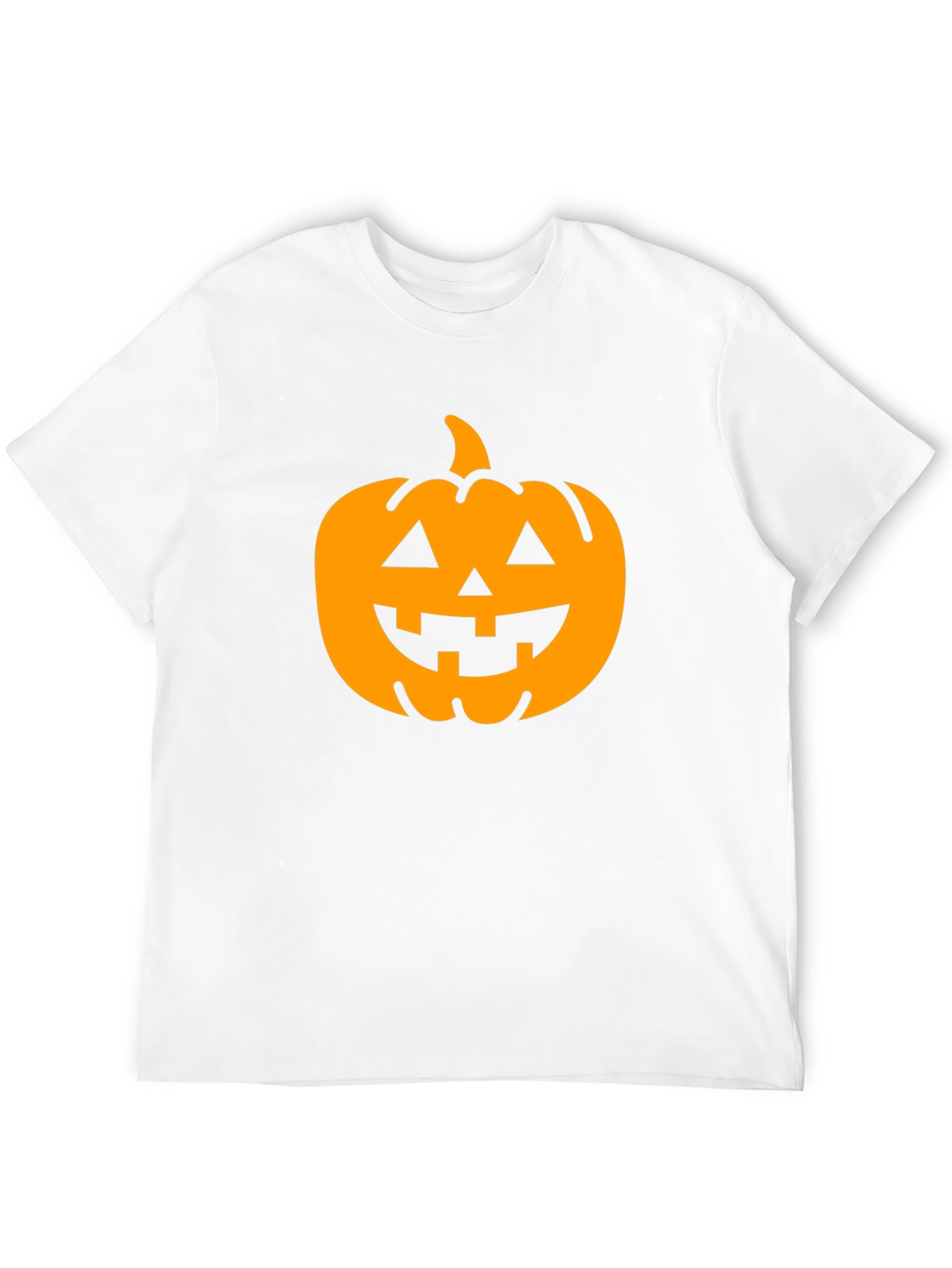 Halloween Pumpkin Graphic Tee - Black