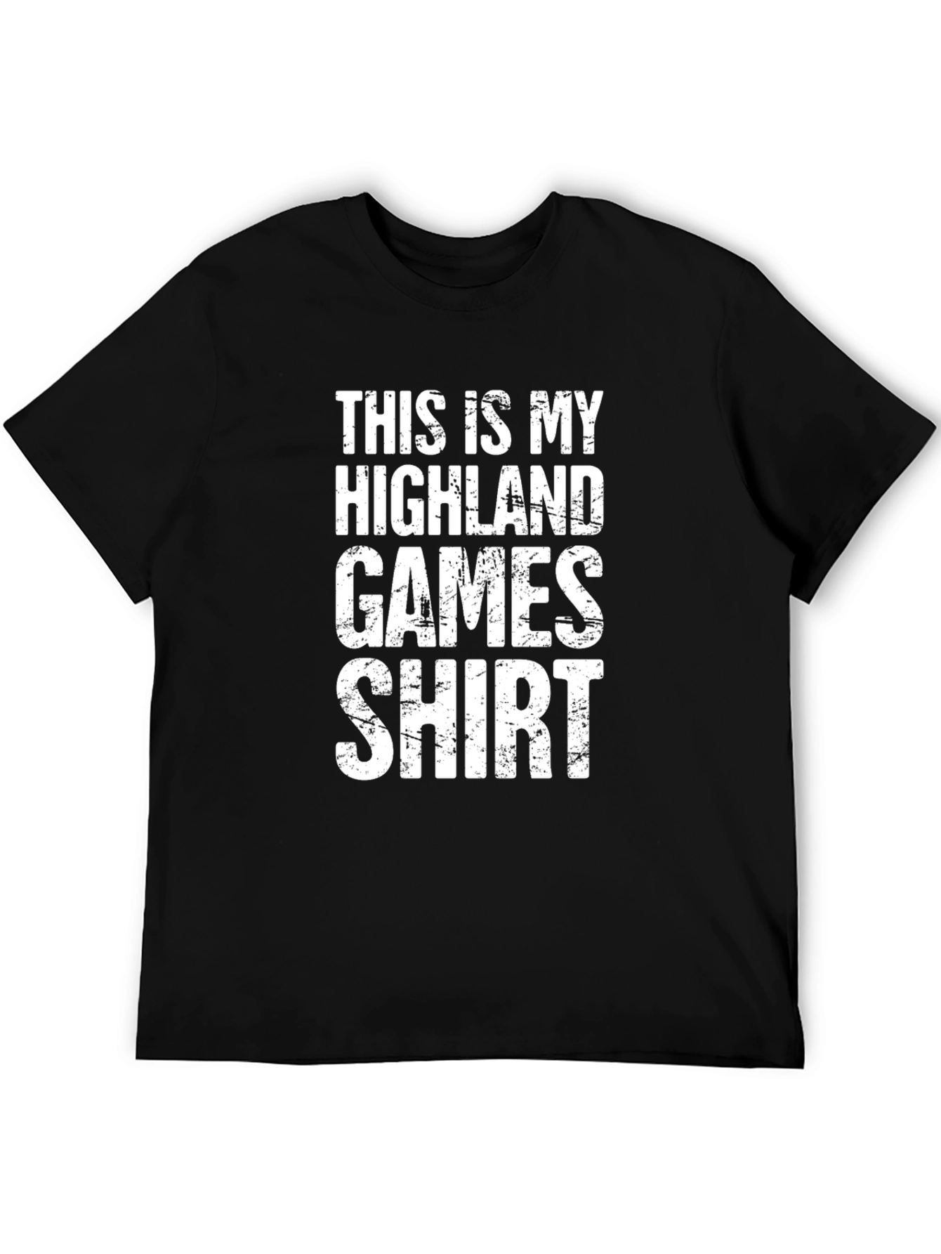 Highland Games Shirt - Mens Black Tee