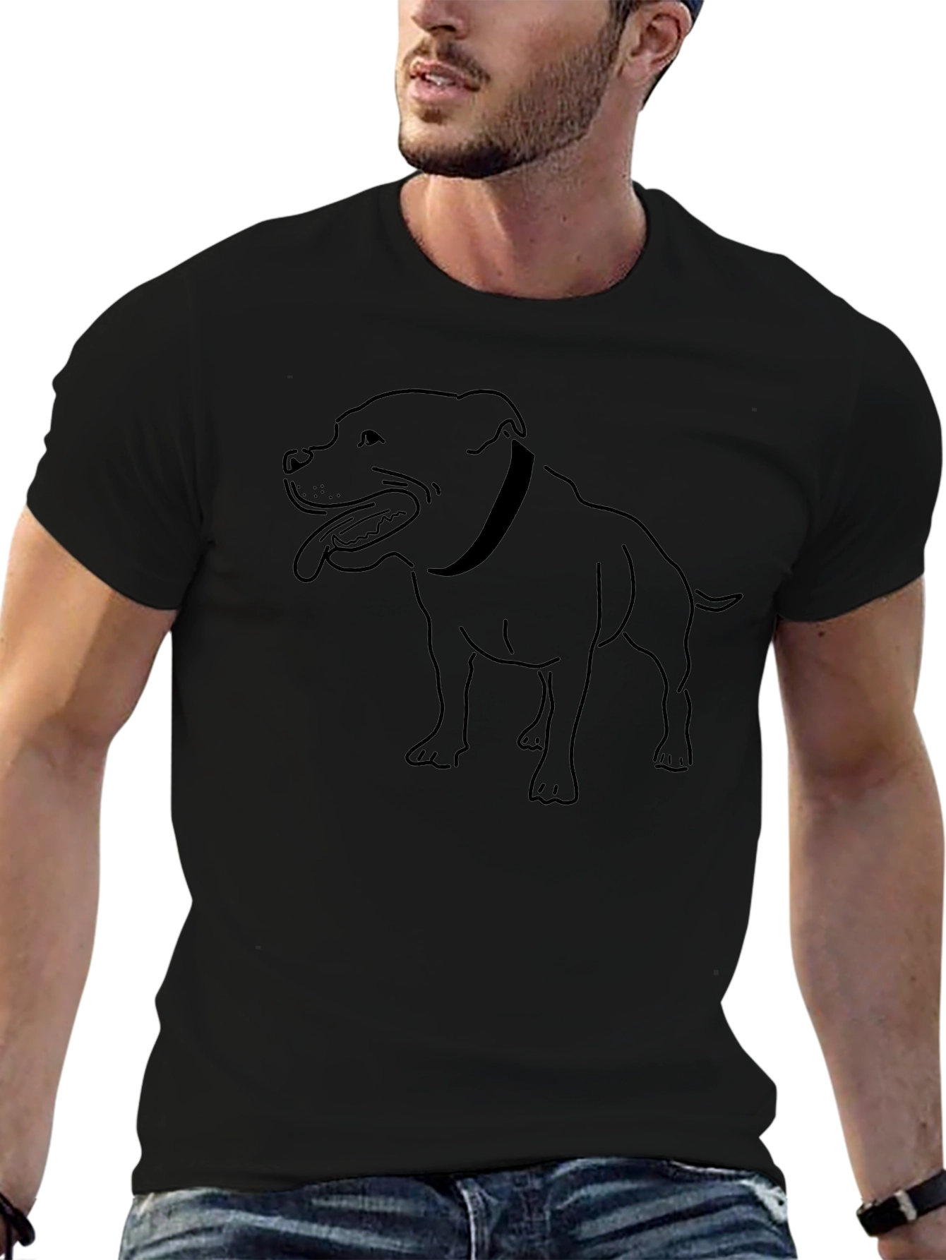 Pitbull Graphic Tee - Black