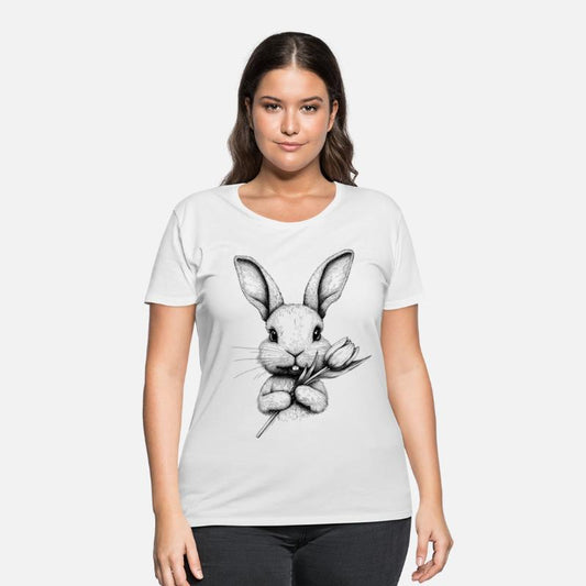 Rabbit Flower Floral Bunny Cottagecore Easter