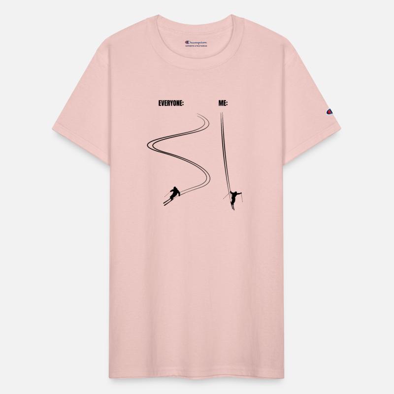 Raced down the ski slope - skier saying