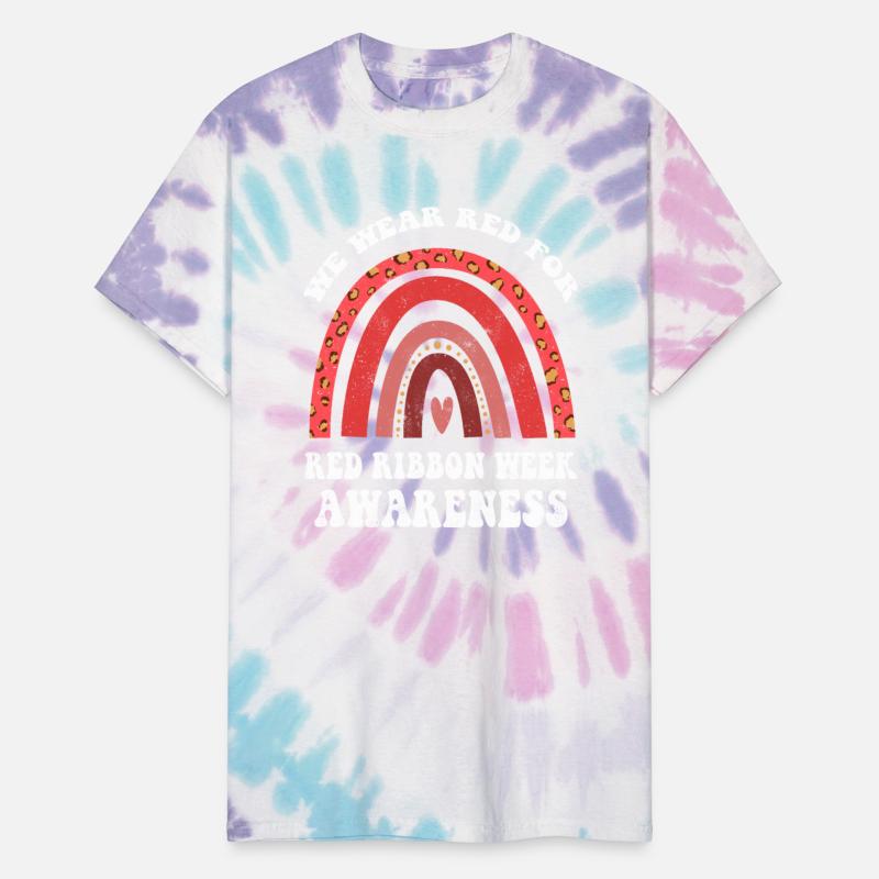 Rainbow Ribbon Week October Wear Red