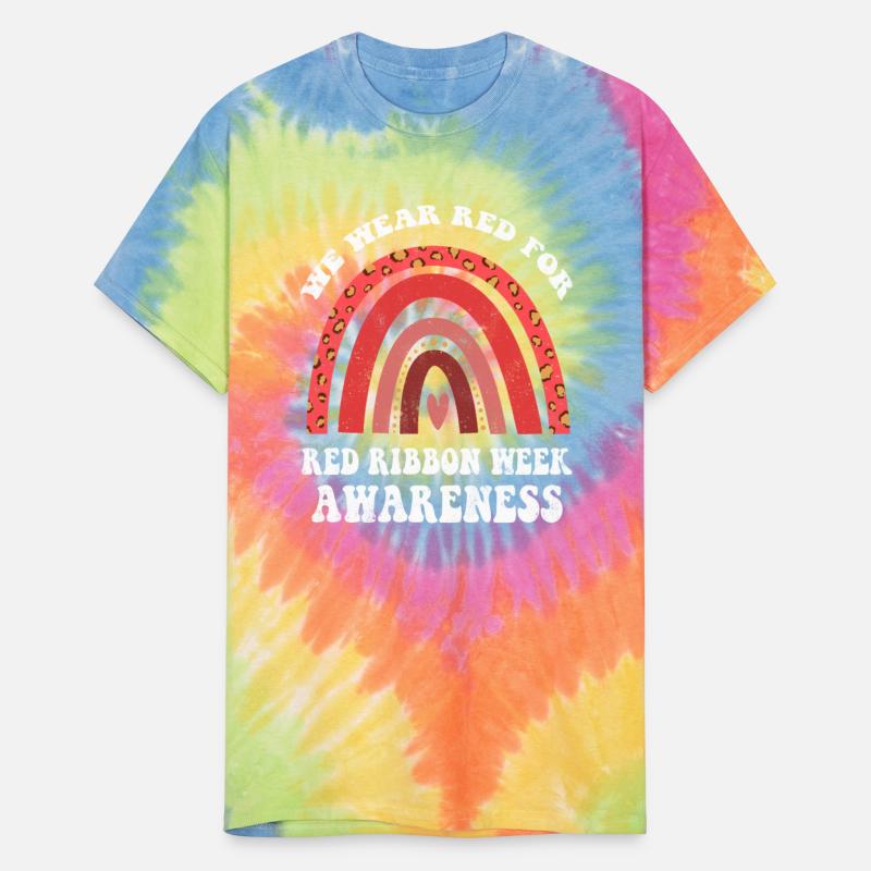 Rainbow Ribbon Week October Wear Red