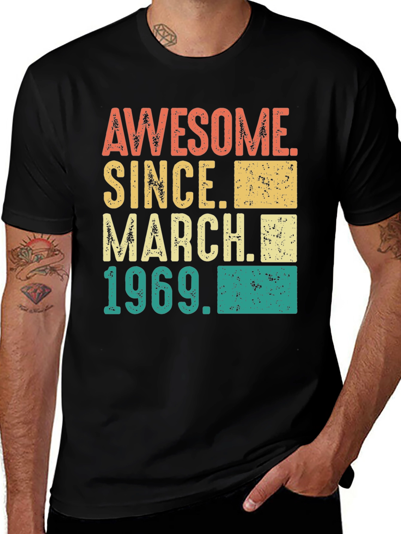 Awesome Since March 1969 Birthday T-Shirt