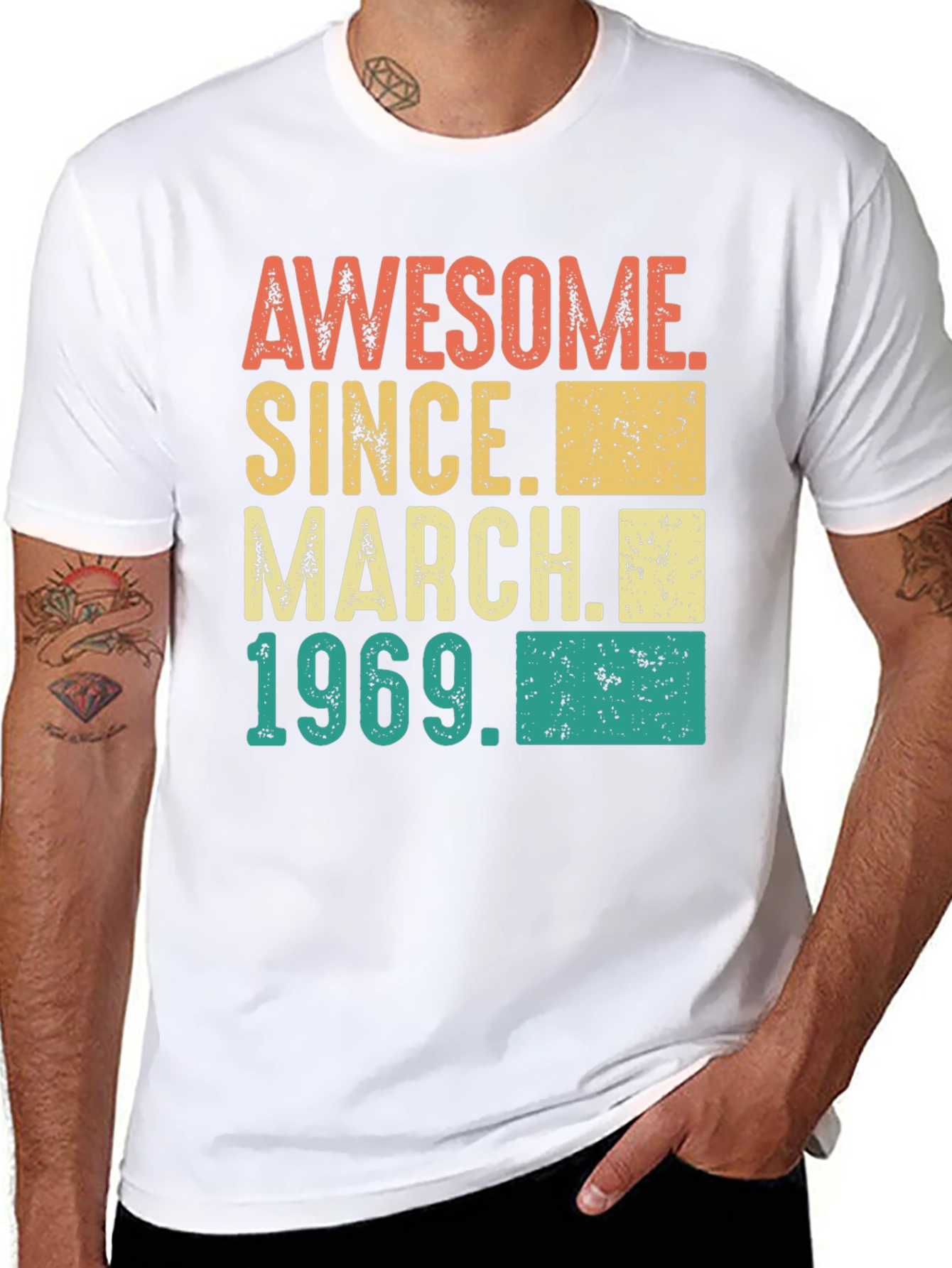 Awesome Since March 1969 Birthday T-Shirt