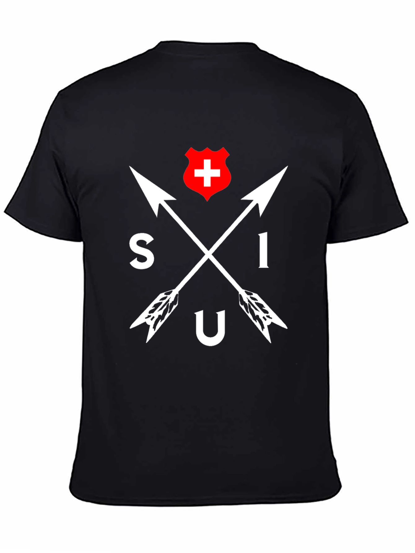Swiss Arrows Graphic Tee - Black