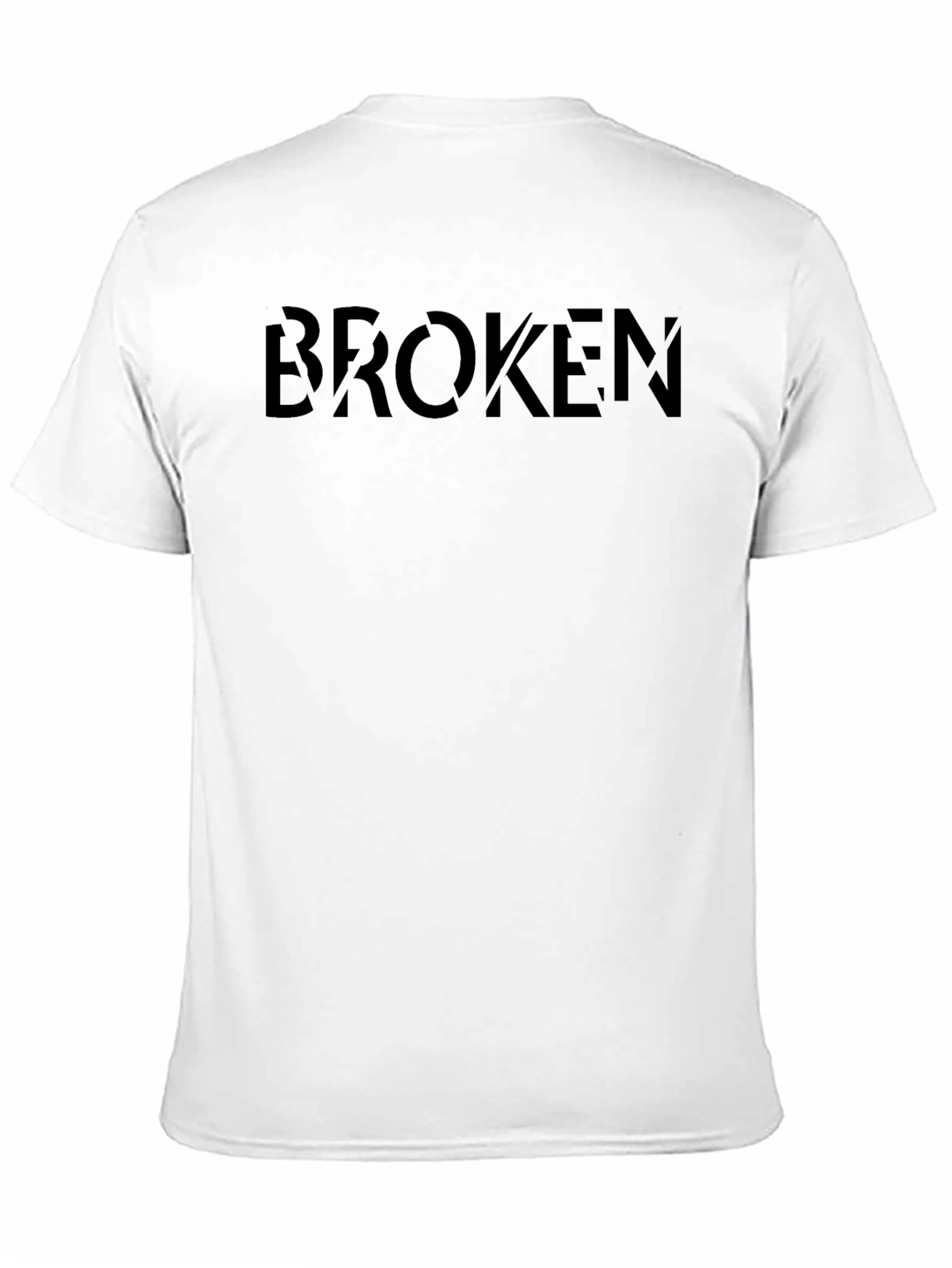 Broken Black Graphic T-Shirt - Modern Streetwear Style