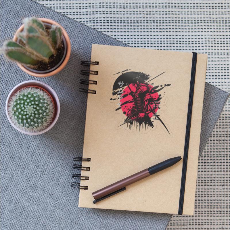 Red and black samurai t shirt