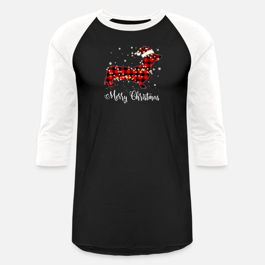 Red Plaid Buffalo Dachshund Merry Christmas Pajama