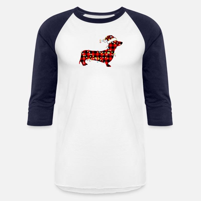 Red Plaid Buffalo Dachshund Merry Christmas Pajama