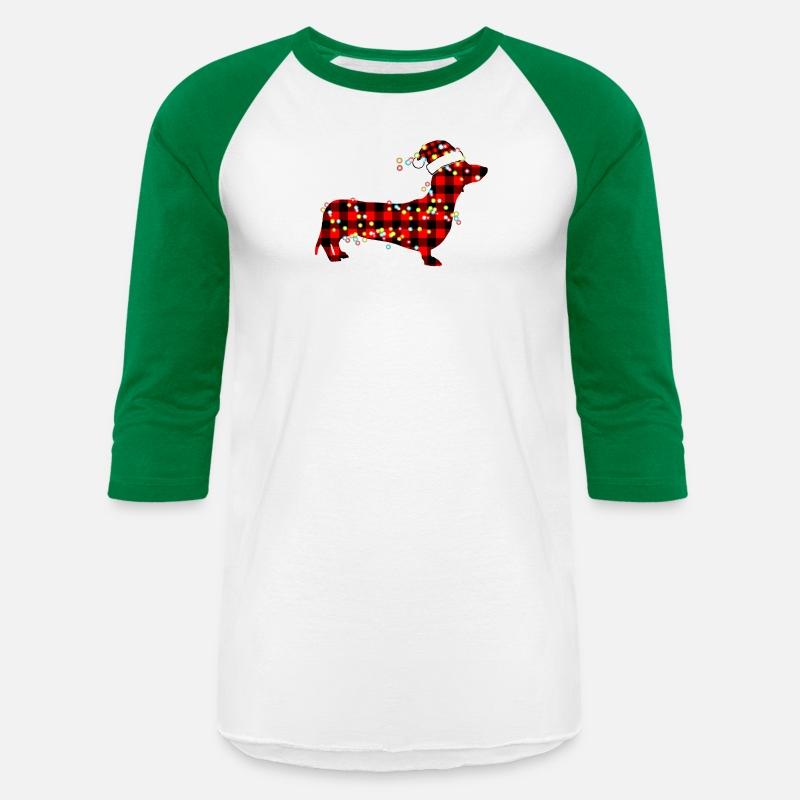 Red Plaid Buffalo Dachshund Merry Christmas Pajama