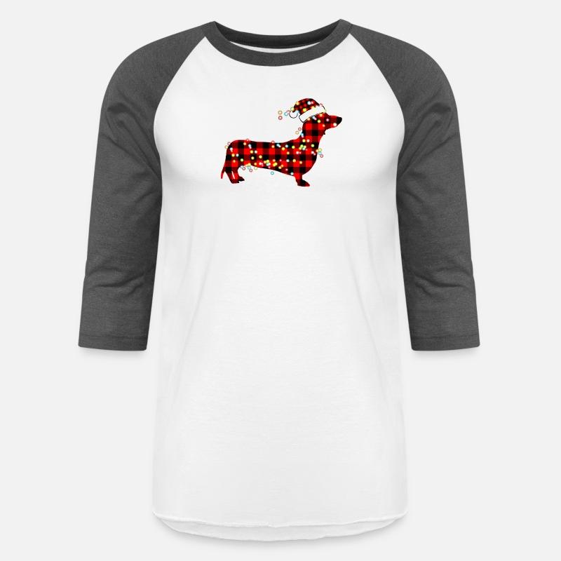 Red Plaid Buffalo Dachshund Merry Christmas Pajama