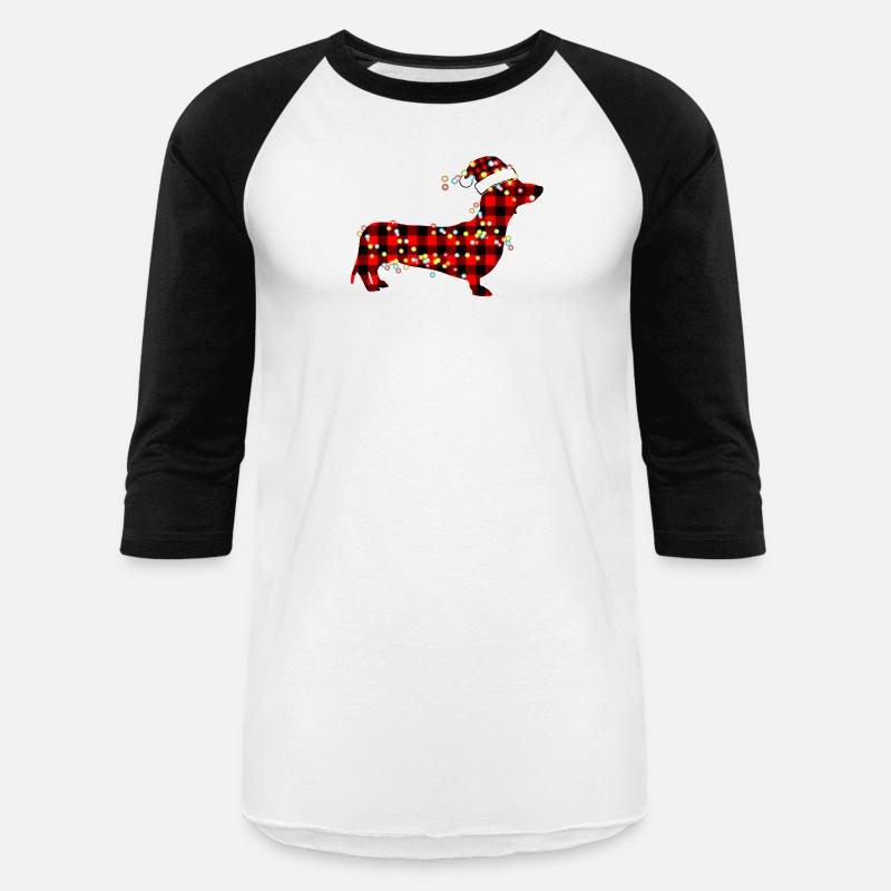 Red Plaid Buffalo Dachshund Merry Christmas Pajama