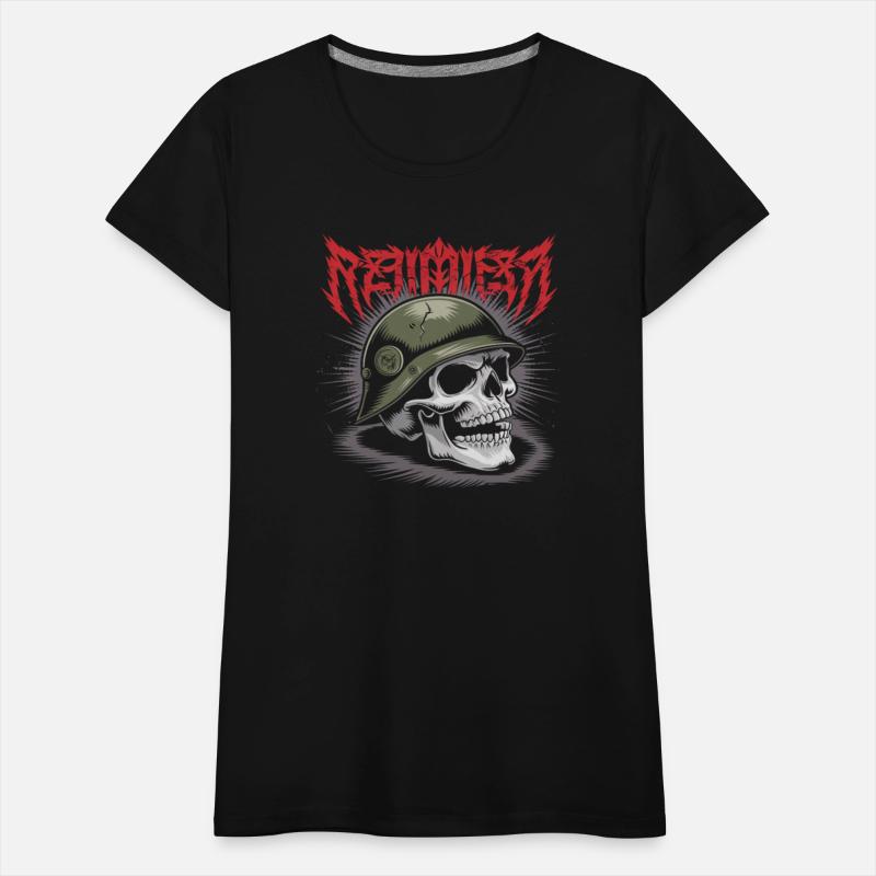 Relentless Skull – Military Metal Art Retro Reign