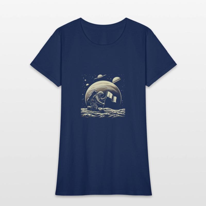 Retro Astronaut on Planet Space Adventure 1
