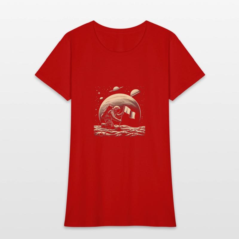 Retro Astronaut on Planet Space Adventure 1