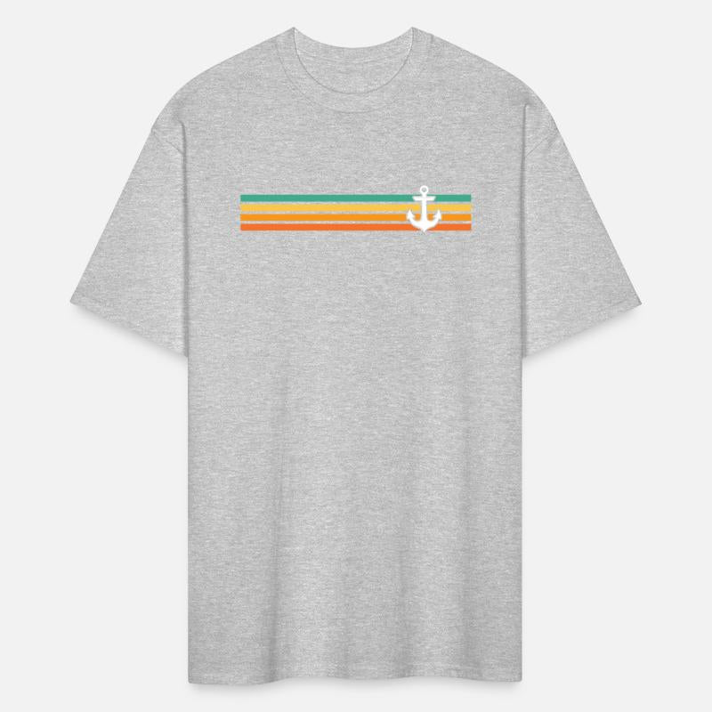 retro captain sailor sailing boat anchor yachting