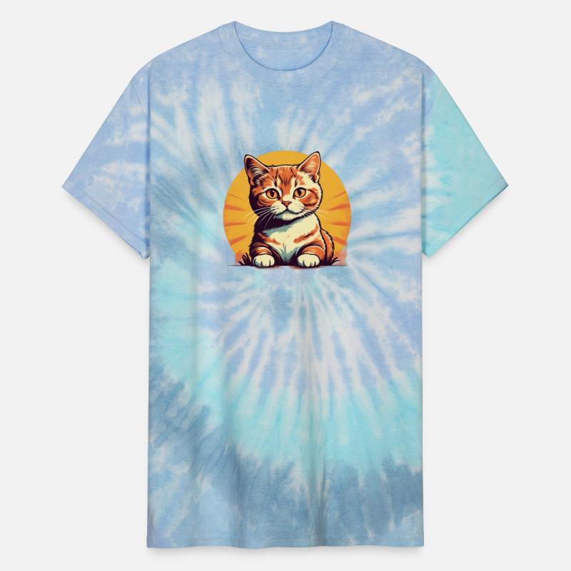 Retro Comic Style Cute Kitty - Vintage Feline Fun