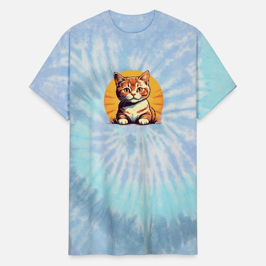 Retro Comic Style Cute Kitty - Vintage Feline Fun