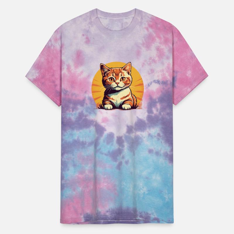 Retro Comic Style Cute Kitty - Vintage Feline Fun