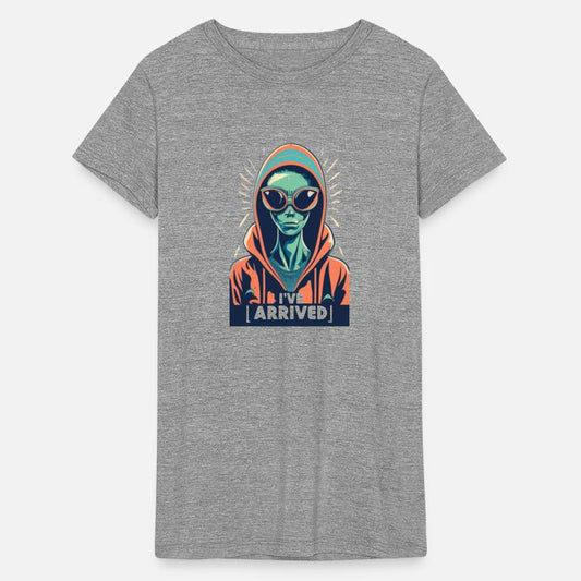 retro cool alien wearing sun glasses