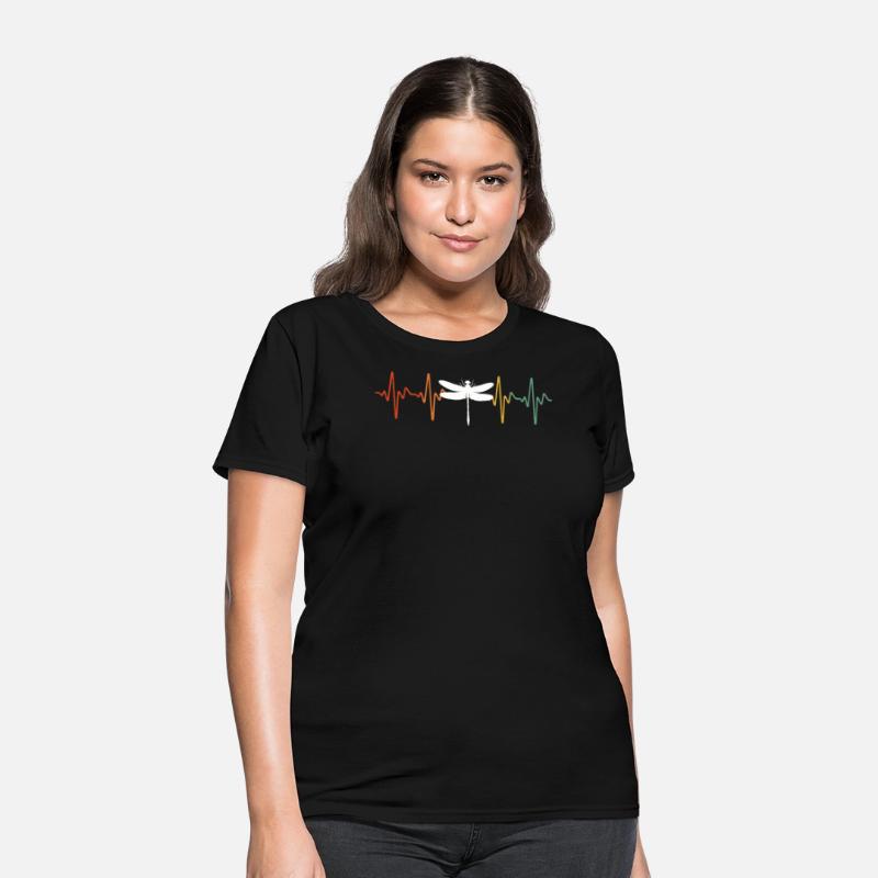 Retro Dragonfly Heartbeat