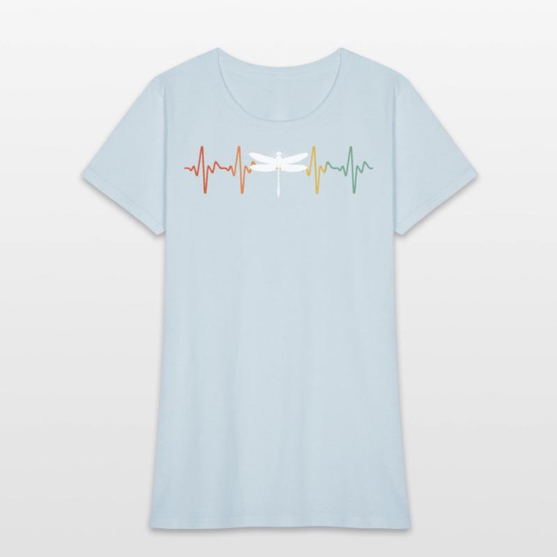 Retro Dragonfly Heartbeat
