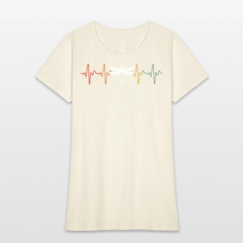 Retro Dragonfly Heartbeat
