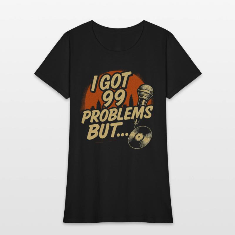 Retro Microphone and Record Vinyl Design