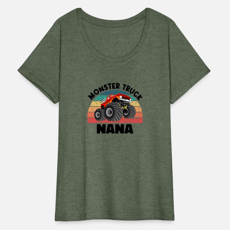 Retro Monster Truck Rally Racing Nana Trucker Driv