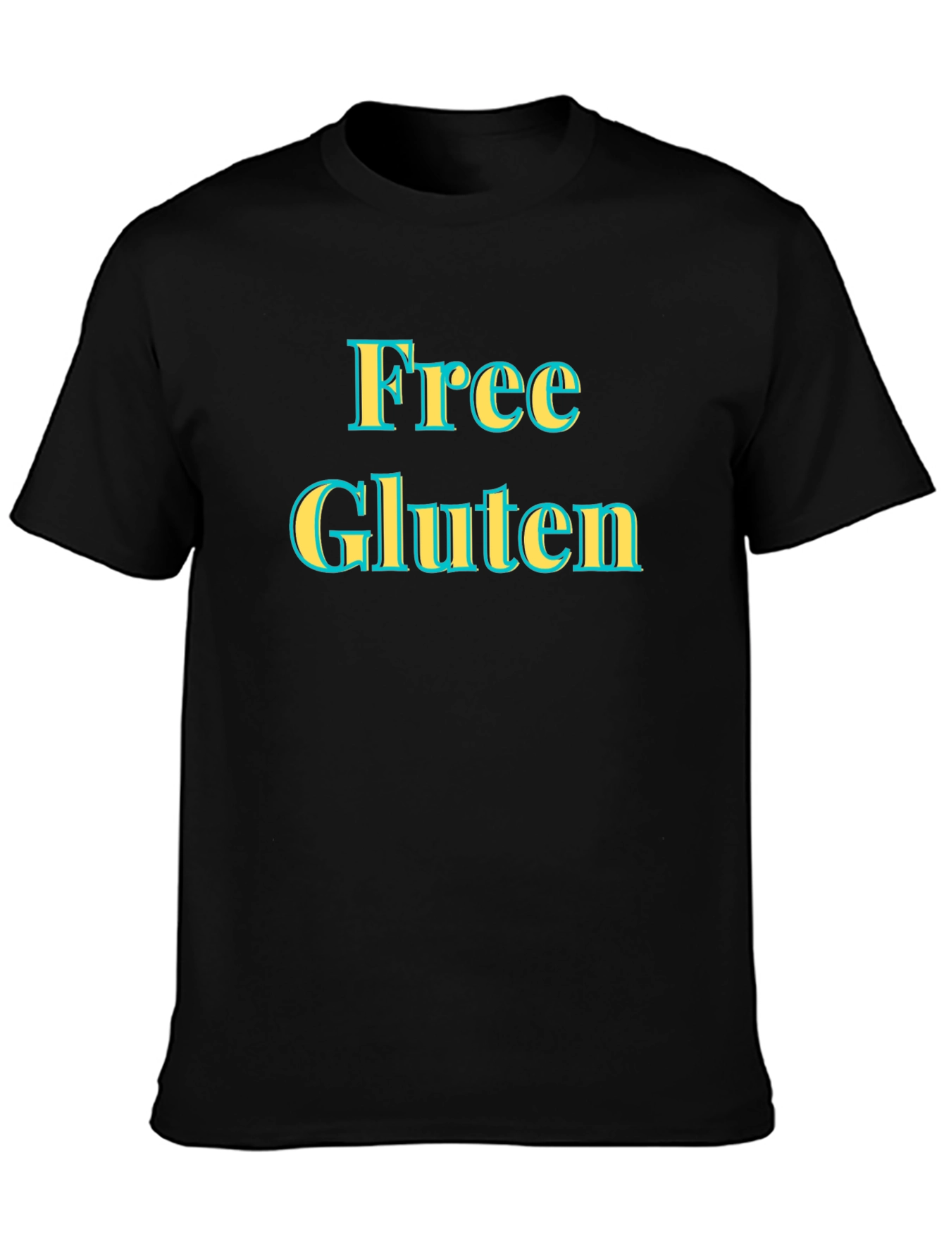 Free Gluten Statement Tee - Novelty Graphic T-Shirt
