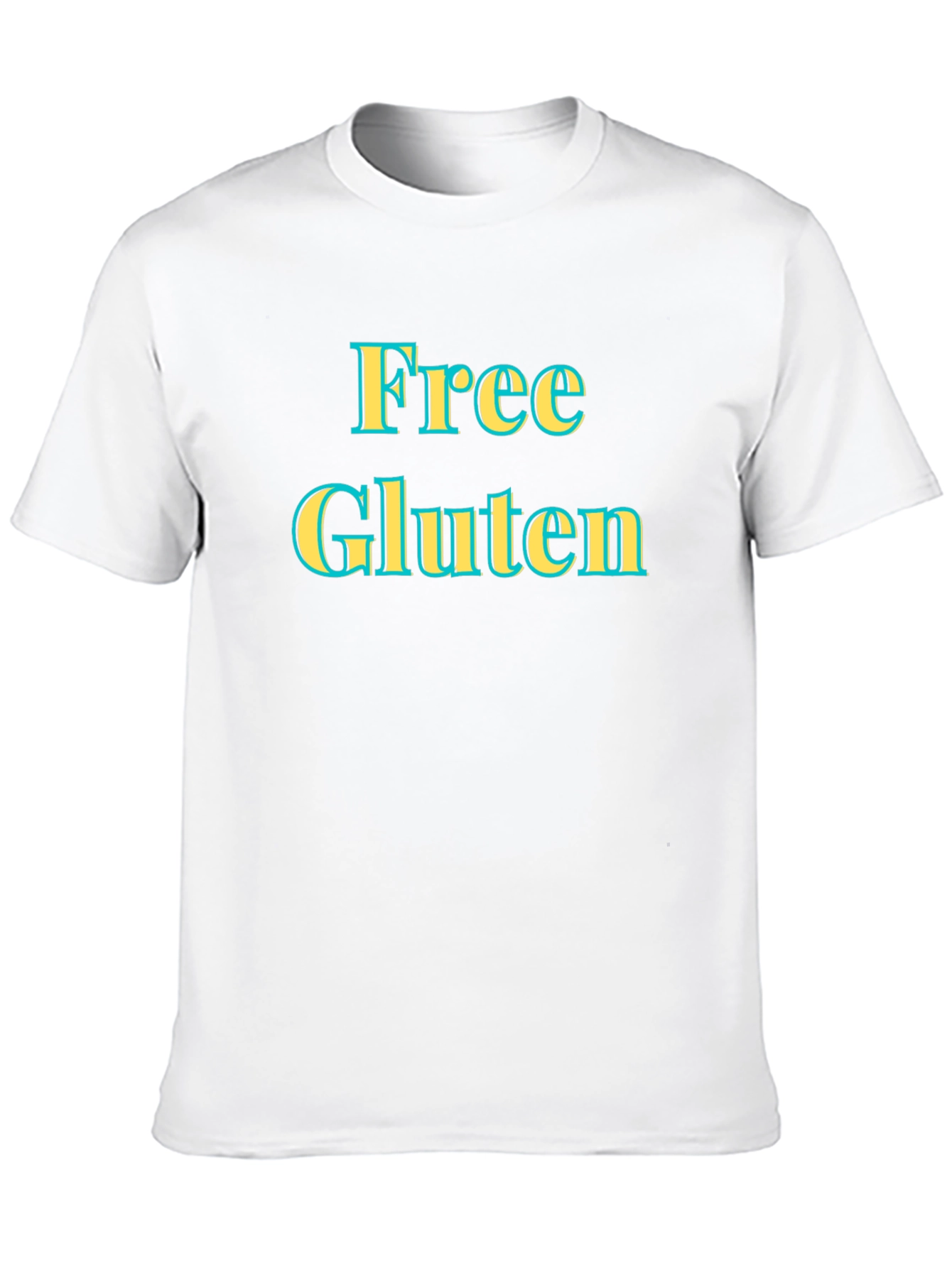 Free Gluten Statement Tee - Novelty Graphic T-Shirt