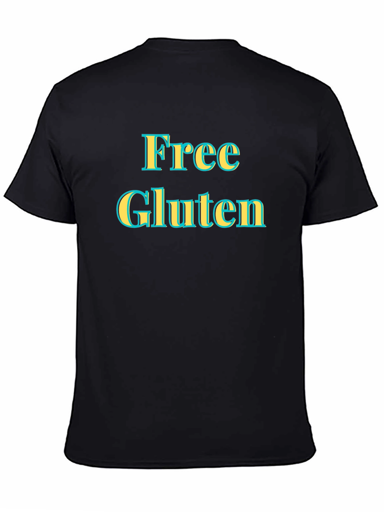 Free Gluten Statement Tee - Novelty Graphic T-Shirt