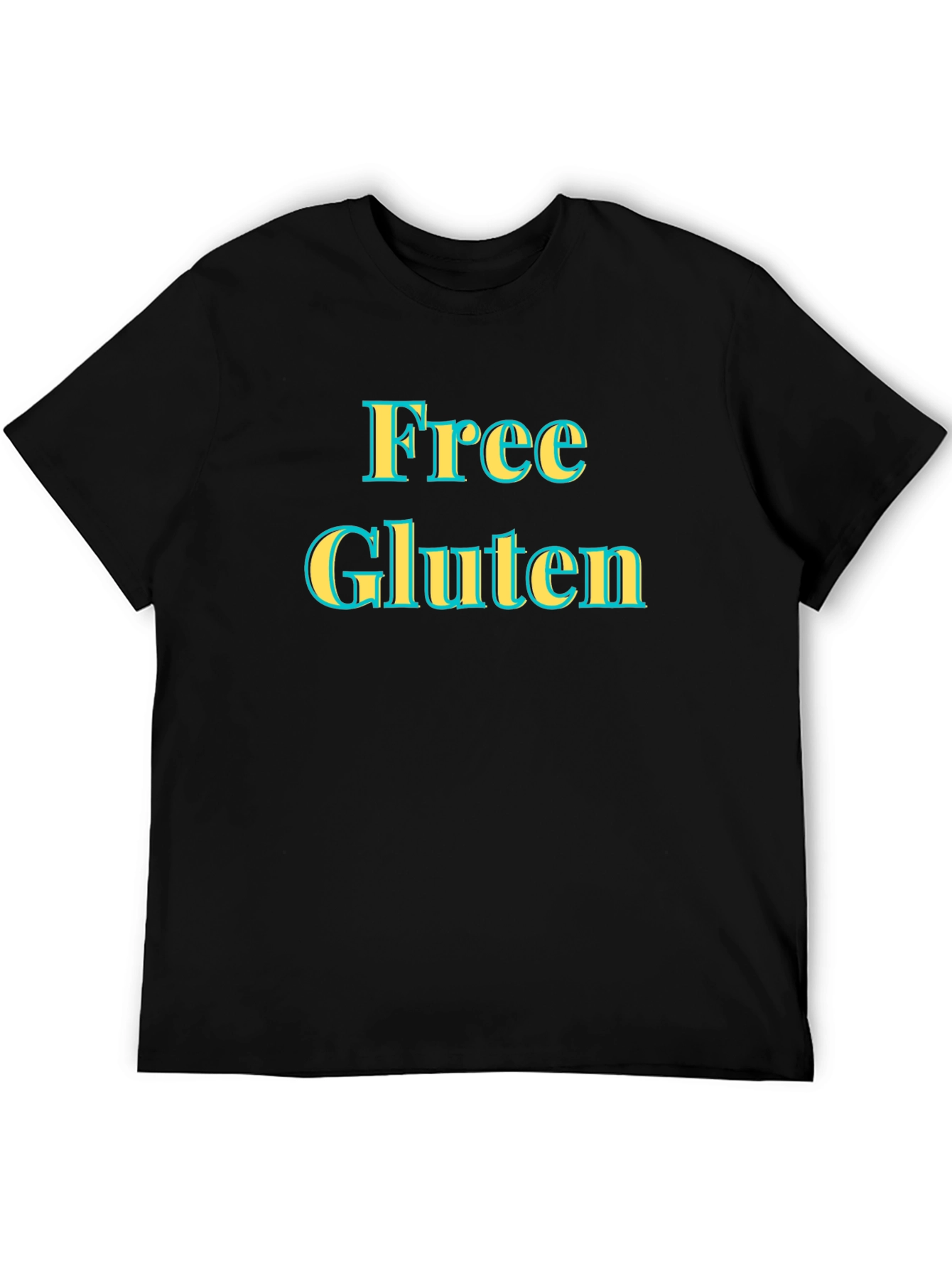 Free Gluten Statement Tee - Novelty Graphic T-Shirt