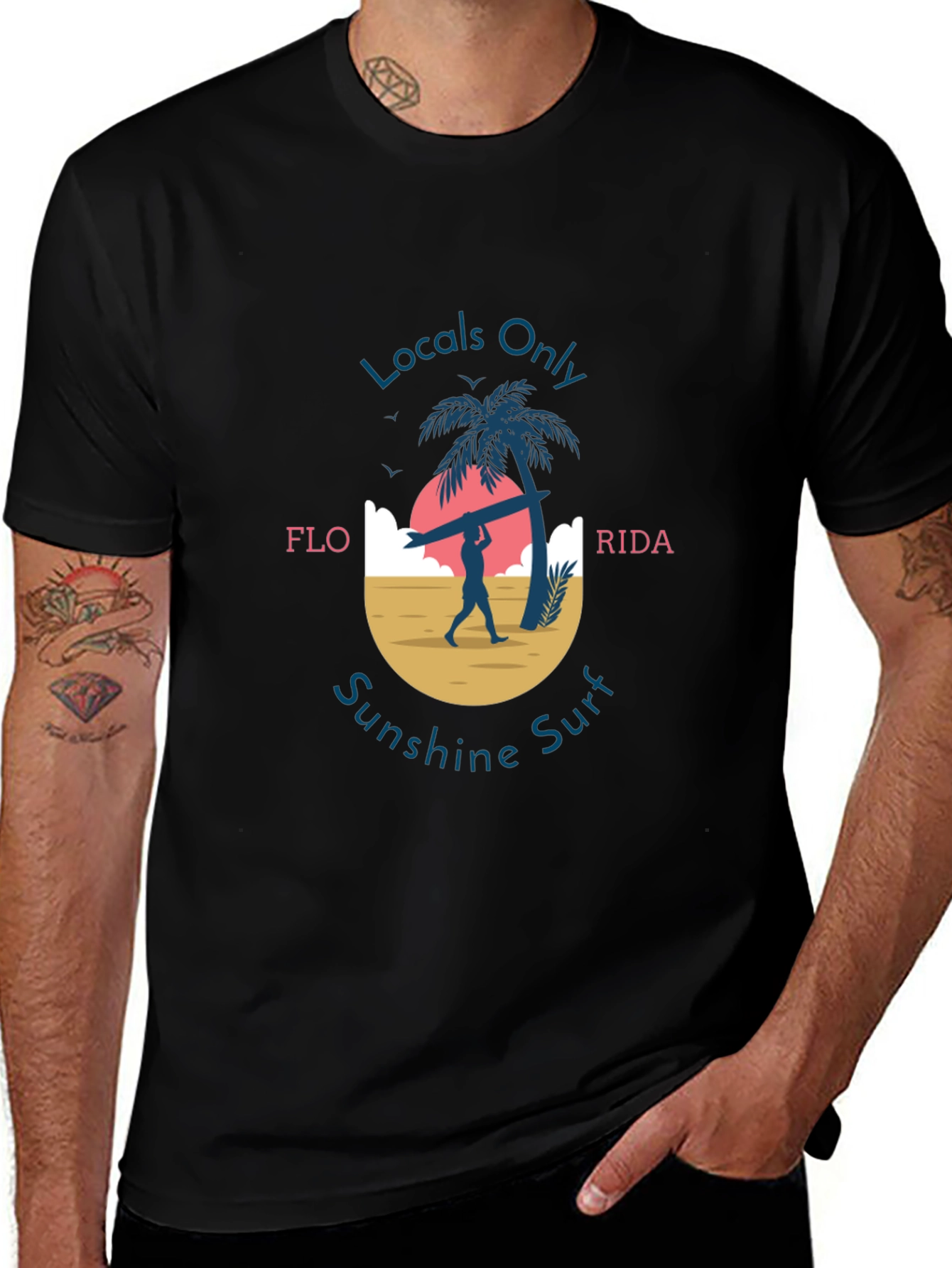 Locals Only Florida Sunshine Surf Graphic Tee