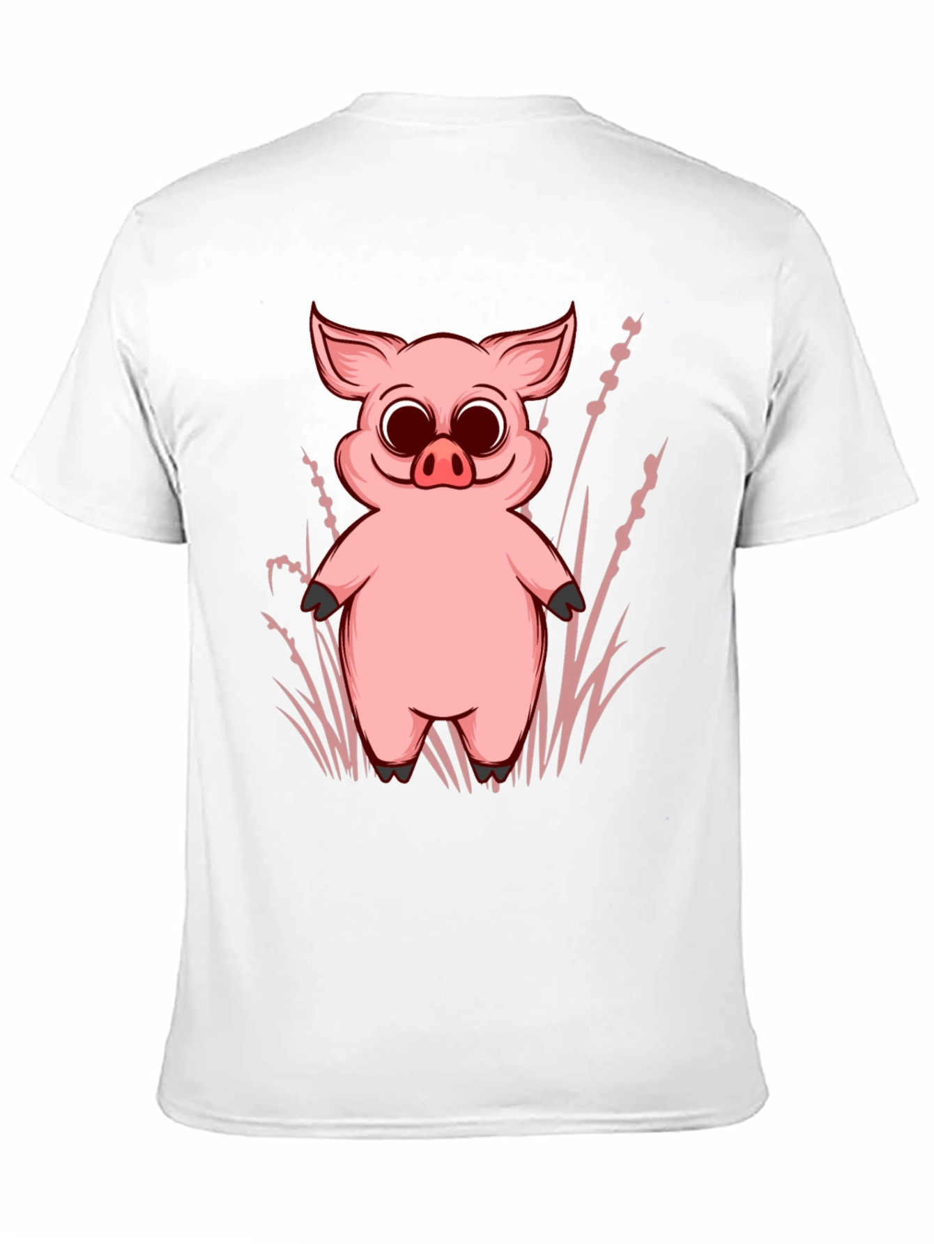 Pig Graphic Tee - Cute Cartoon Piglet Design
