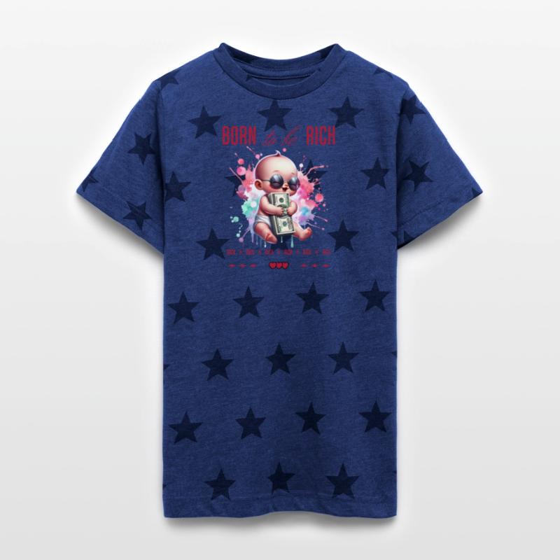 Rich Baby with Money and Sunglasses