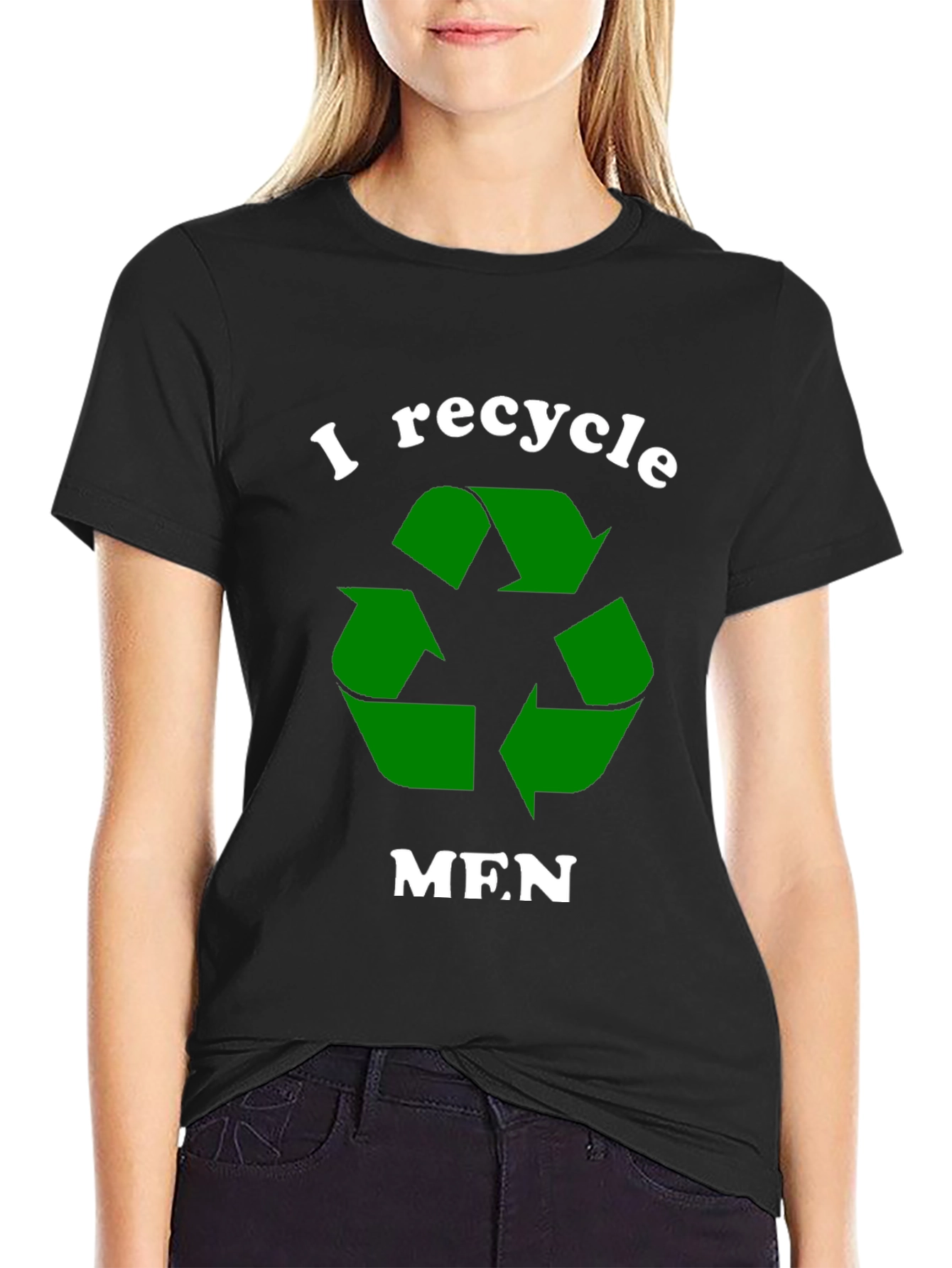 I Recycle Men T-Shirt Funny Dating Tee