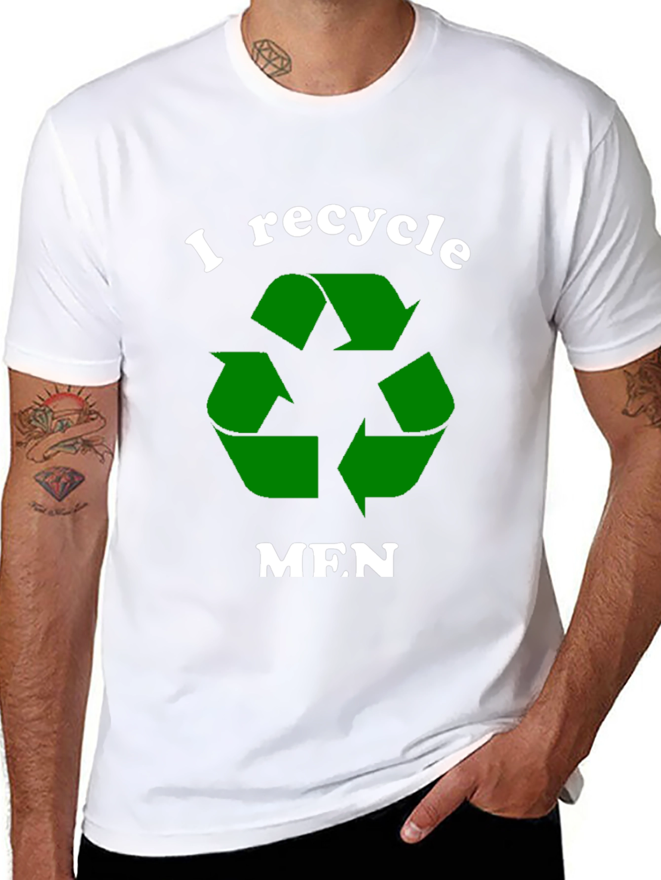 I Recycle Men T-Shirt Funny Dating Tee