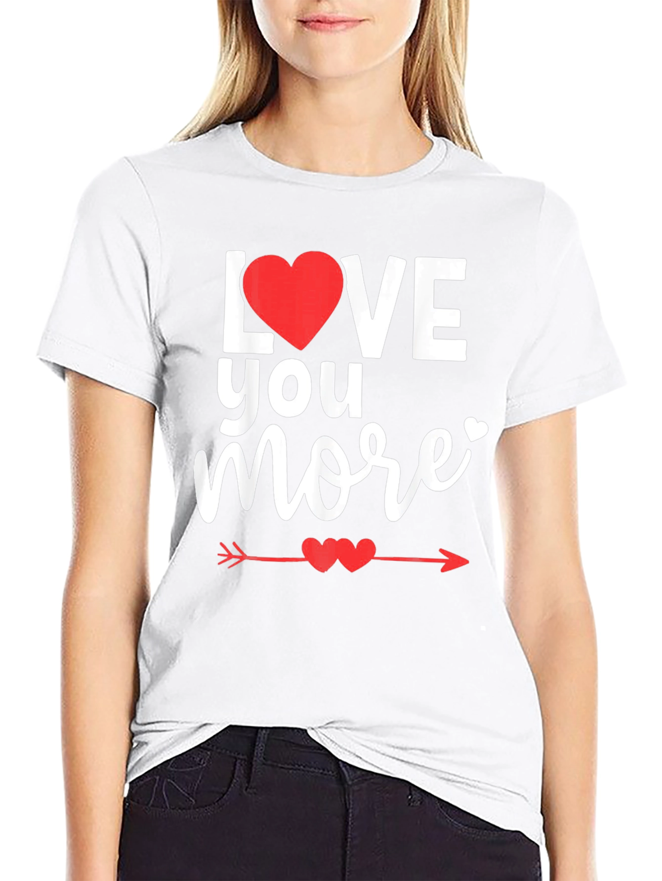 Love You More Valentines Day T-Shirt