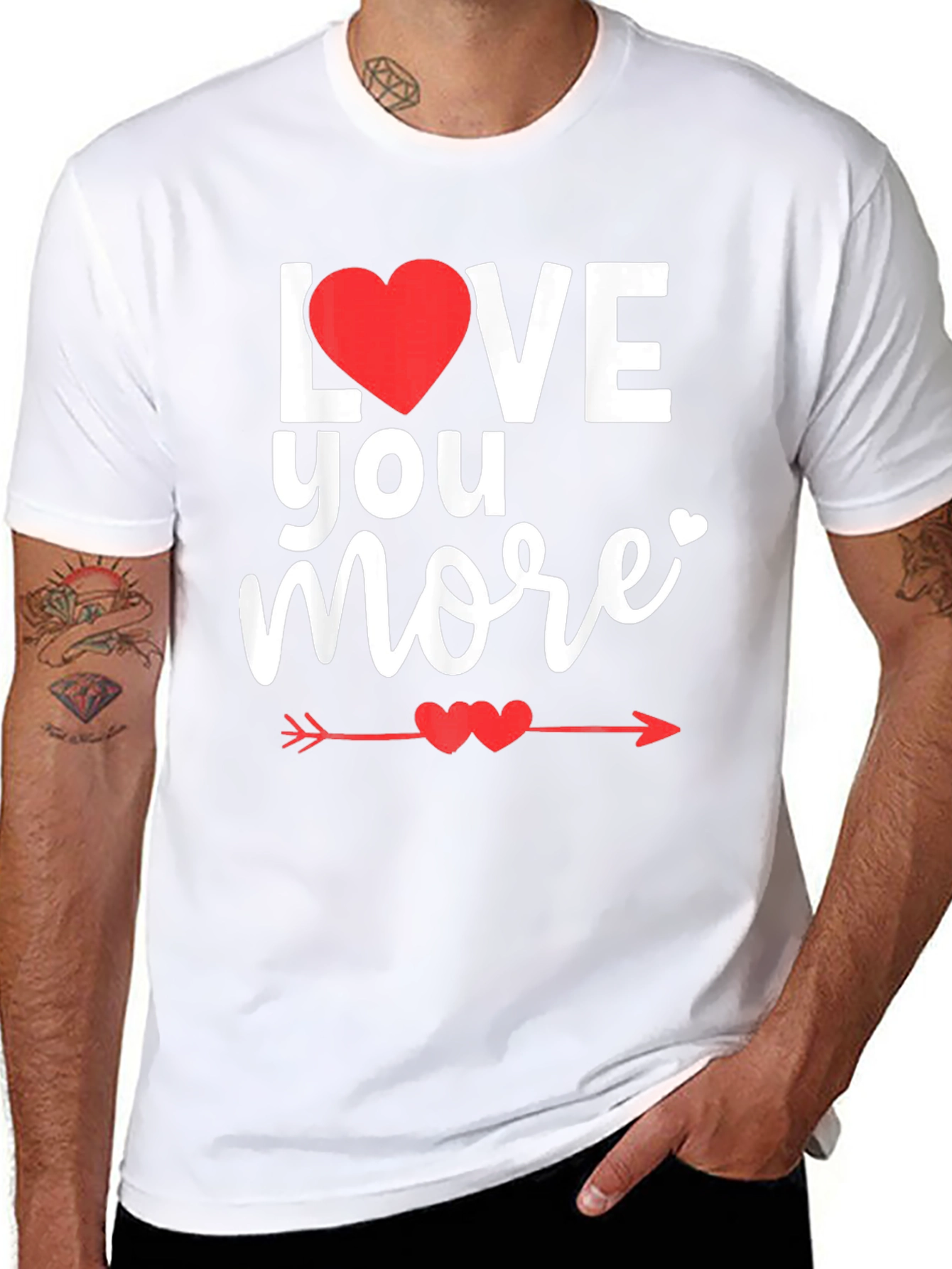 Love You More Valentines Day T-Shirt