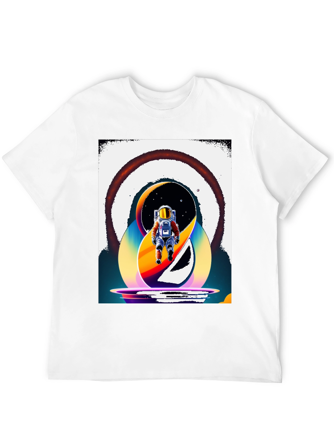 Retro Spaceman Graphic T-Shirt