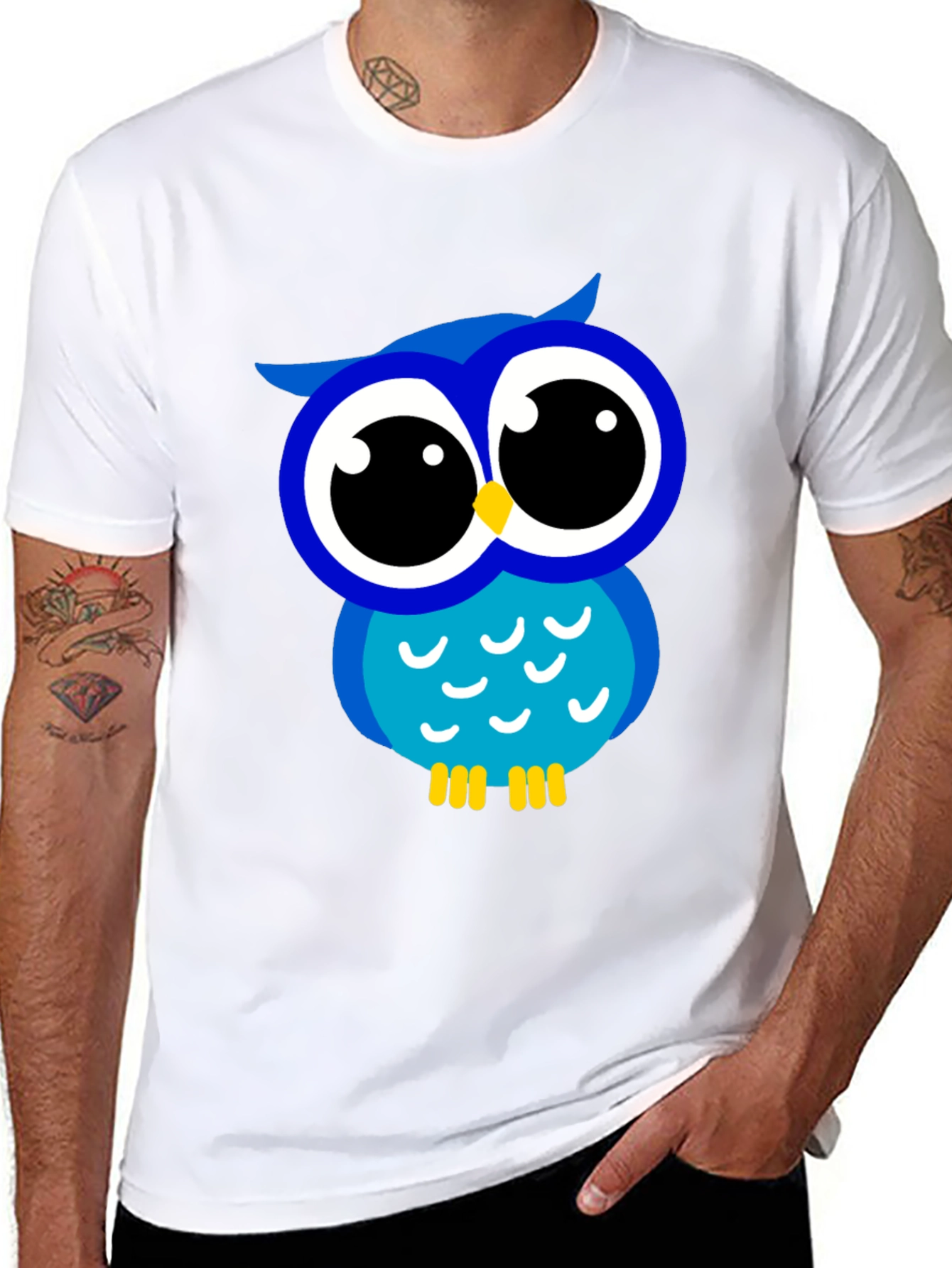 Owl Graphic Tee - Fun & Stylish Black T-Shirt