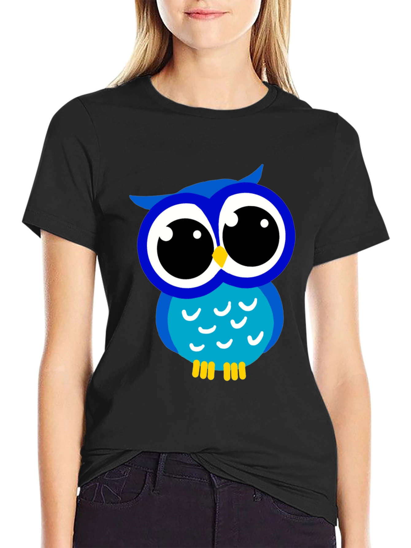 Owl Graphic Tee - Fun & Stylish Black T-Shirt