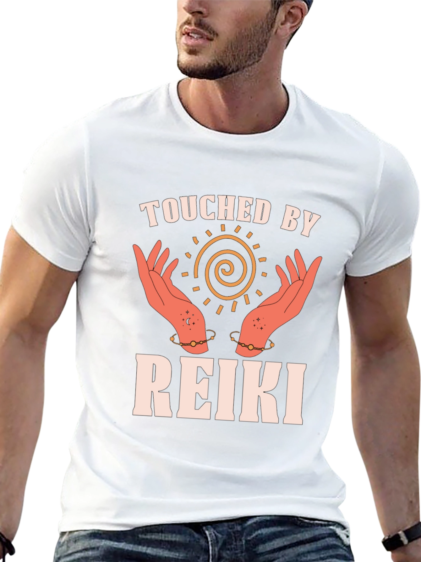 Touched by Reiki Spiritual Graphic Tee