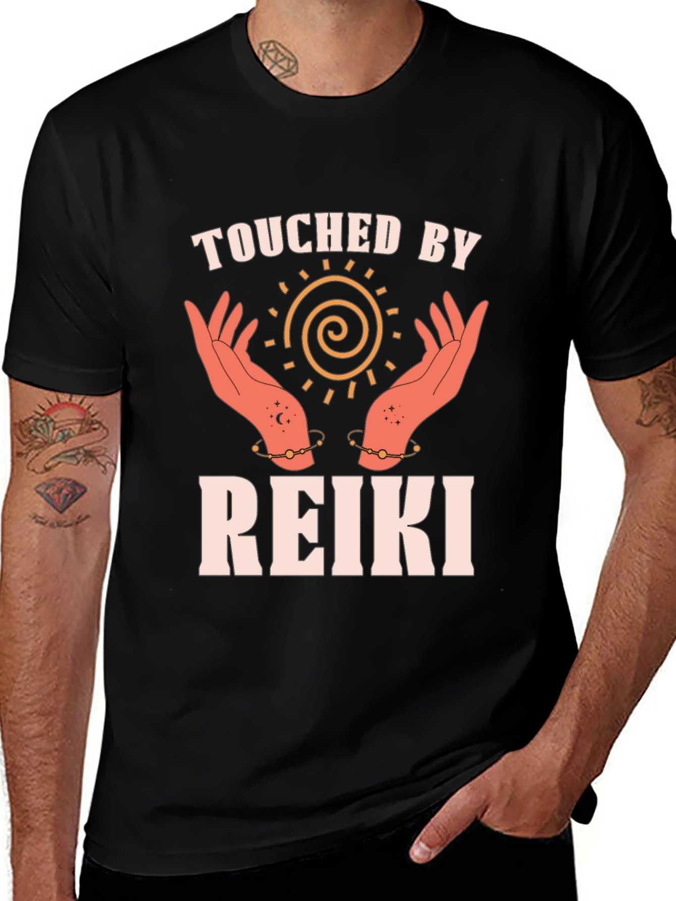Touched by Reiki Spiritual Graphic Tee
