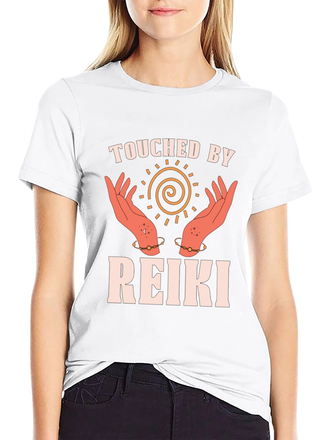 Touched by Reiki Spiritual Graphic Tee