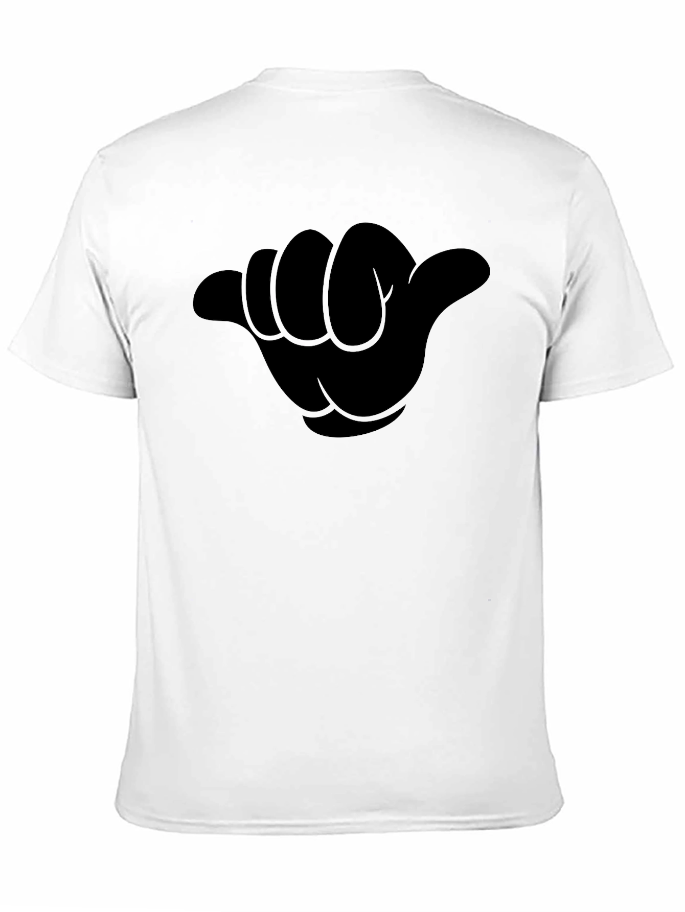 Hang Loose Graphic Tee - Black Casual T-Shirt